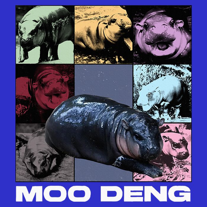 In My Moo Deng Era Funny Cute Baby Hippo 16 in Basic Backpack
