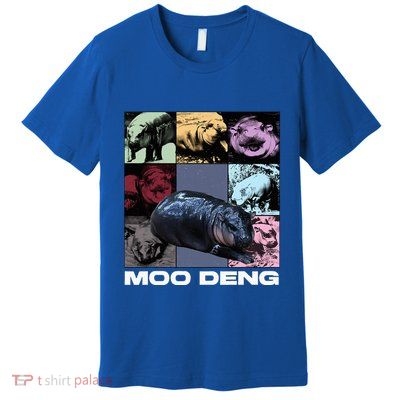 In My Moo Deng Era Funny Cute Baby Hippo Premium T-Shirt