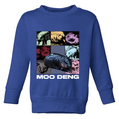 In My Moo Deng Era Funny Cute Baby Hippo Toddler Sweatshirt