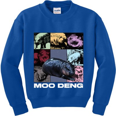 In My Moo Deng Era Funny Cute Baby Hippo Kids Sweatshirt