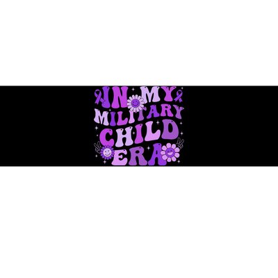 In My Military Child Era Groovy Purple Up Bumper Sticker