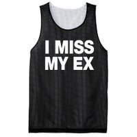 I Miss My Ex Mesh Reversible Basketball Jersey Tank