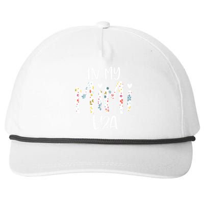 In My Mimi Era Flower Letter Floral Cute Gifts For Mimi Snapback Five-Panel Rope Hat