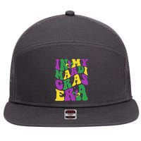 In My Mardi Gras Era Celebration 7 Panel Mesh Trucker Snapback Hat