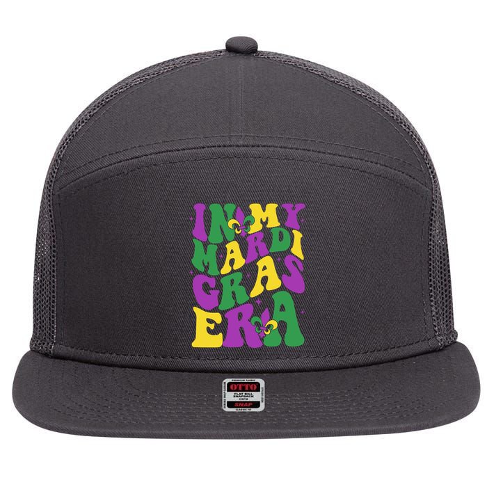 In My Mardi Gras Era Celebration 7 Panel Mesh Trucker Snapback Hat