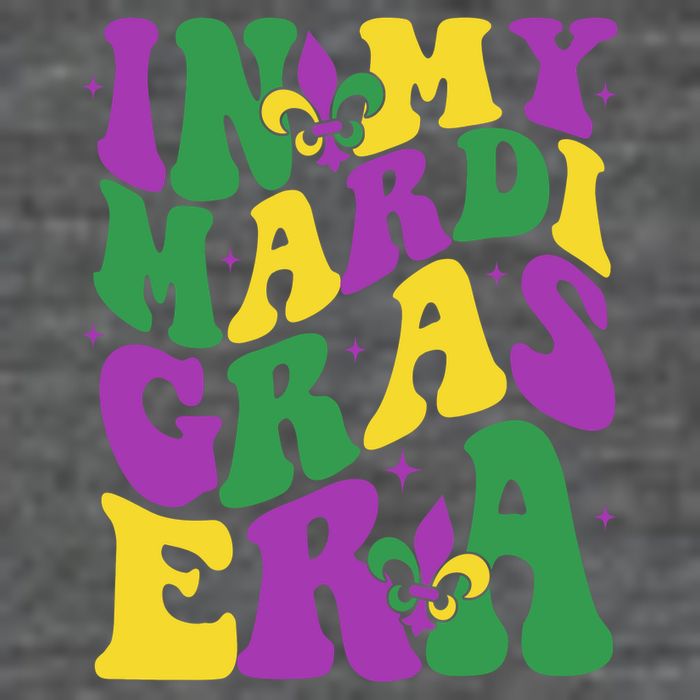 In My Mardi Gras Era Celebration 7 Panel Mesh Trucker Snapback Hat