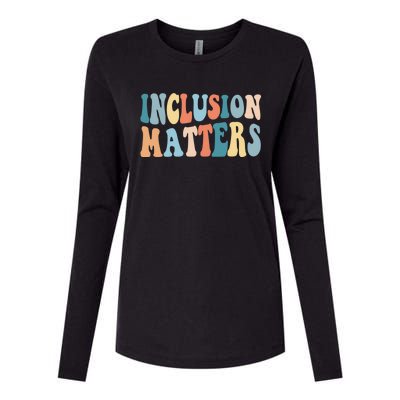 Inclusion Matters Mindfulness Autism Preppy Diversity Gift Womens Cotton Relaxed Long Sleeve T-Shirt