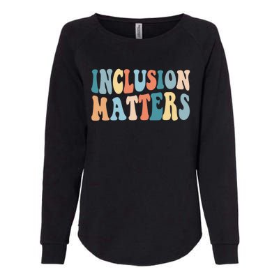 Inclusion Matters Mindfulness Autism Preppy Diversity Gift Womens California Wash Sweatshirt