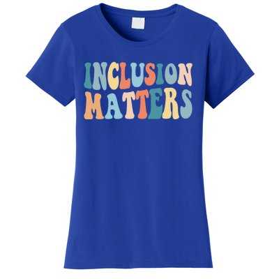 Inclusion Matters Mindfulness Autism Preppy Diversity Gift Women's T-Shirt