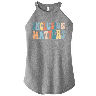 Inclusion Matters Mindfulness Autism Preppy Diversity Gift Women's Perfect Tri Rocker Tank