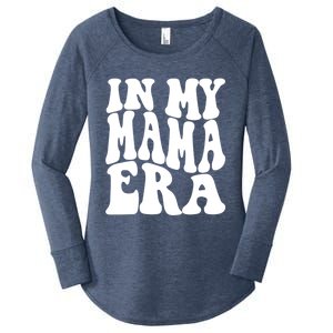 In My Mama Era Lover Groovy Retro Mom Mothers Day Cute Gift Women's Perfect Tri Tunic Long Sleeve Shirt