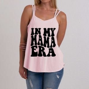 In My Mama Era Lover Groovy Retro Mom Mothers Day Cute Gift Women's Strappy Tank