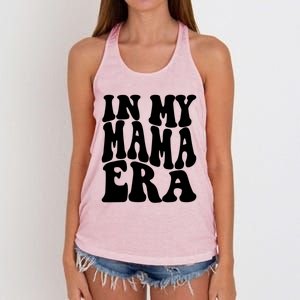 In My Mama Era Lover Groovy Retro Mom Mothers Day Cute Gift Women's Knotted Racerback Tank