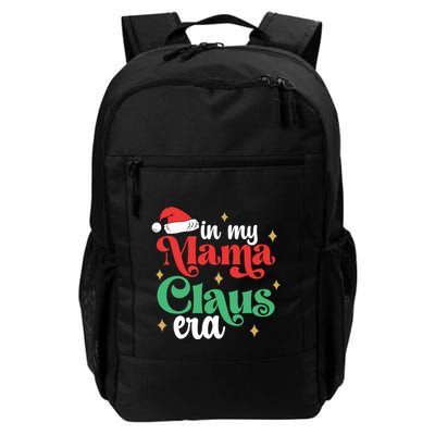 In My Mama Claus Era Groovy Funny Christmas Mama Claus Gift Backpack