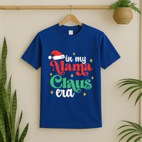 In My Mama Claus Era Groovy Funny Christmas Mama Claus Gift T-Shirt