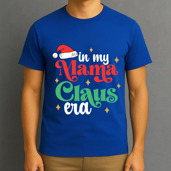 In My Mama Claus Era Groovy Funny Christmas Mama Claus Gift T-Shirt