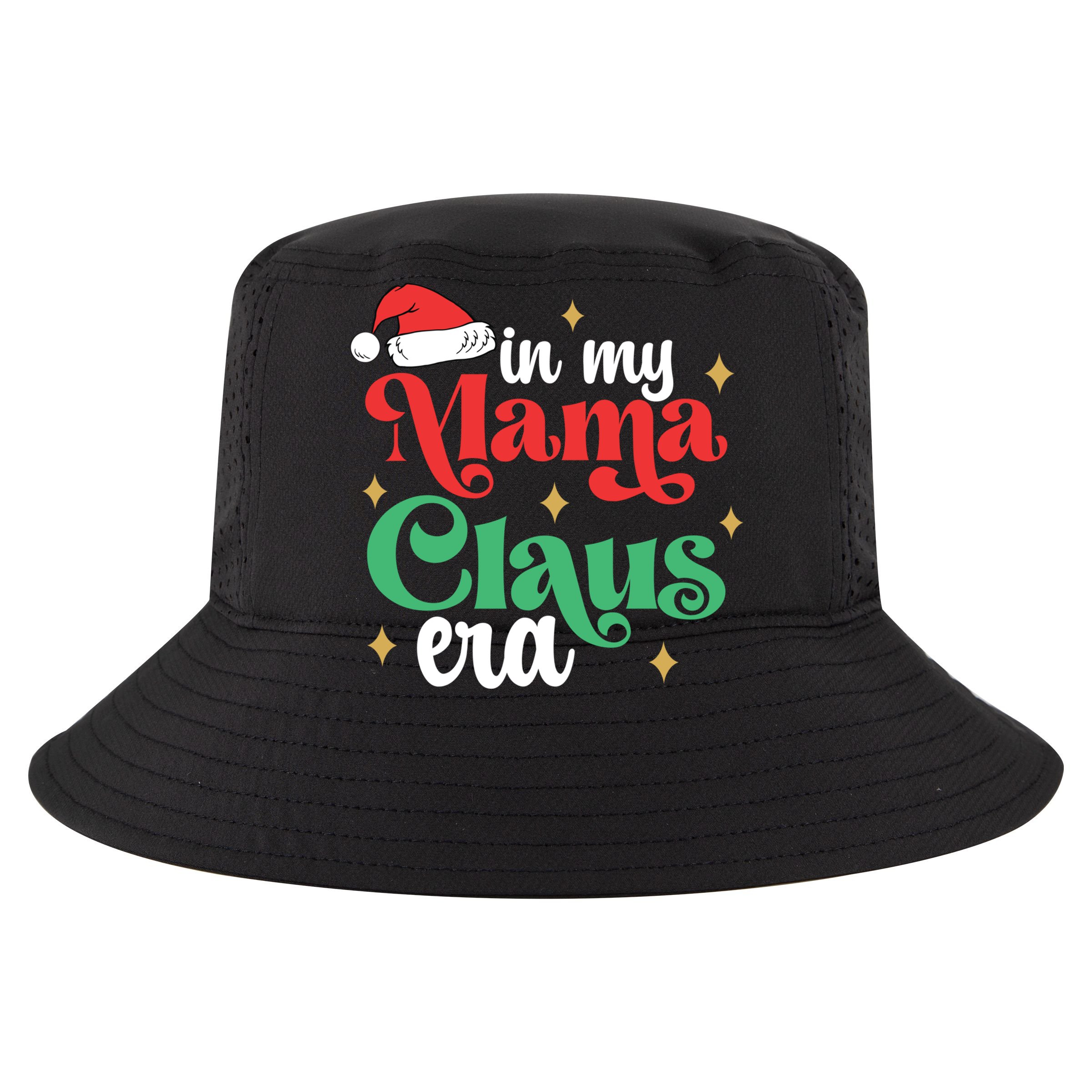 In My Mama Claus Era Groovy Funny Christmas Mama Claus Gift T-Shirt