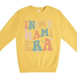 In My Mami Era Lover Groovy Retro Mom Funny Mothers Day Gift Premium Crewneck Sweatshirt