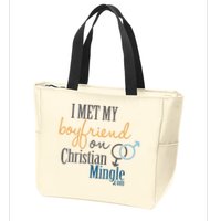 I Met My Boyfriend On Christian Mingle Zip Tote Bag