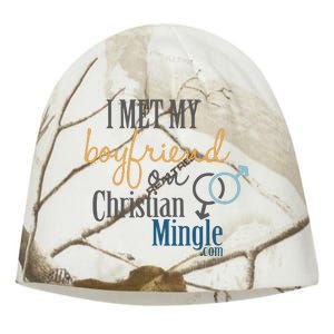 I Met My Boyfriend On Christian Mingle Kati - Camo Knit Beanie