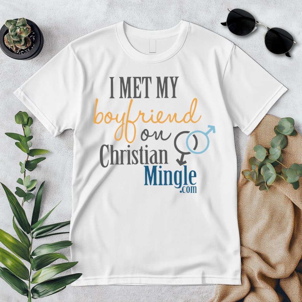 I Met My Boyfriend On Christian Mingle Premium T-Shirt
