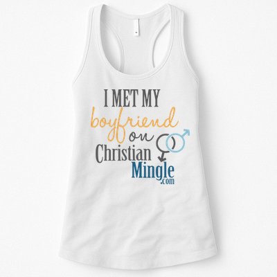I Met My Boyfriend On Christian Mingle Womens Tank Top