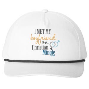 I Met My Boyfriend On Christian Mingle Snapback Five-Panel Rope Hat