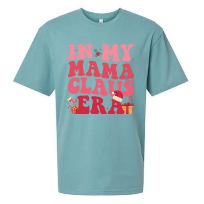 In My Mama Claus Era Gift Sueded Cloud Jersey T-Shirt