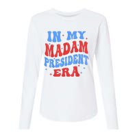 In My Madam President Era 2024 Madam President For 2024 President Kamalaharris Womens Cotton Relaxed Long Sleeve T-Shirt