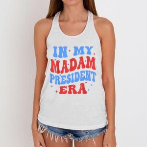 In My Madam President Era 2024 Madam President For 2024 President Kamalaharris Women's Knotted Racerback Tank