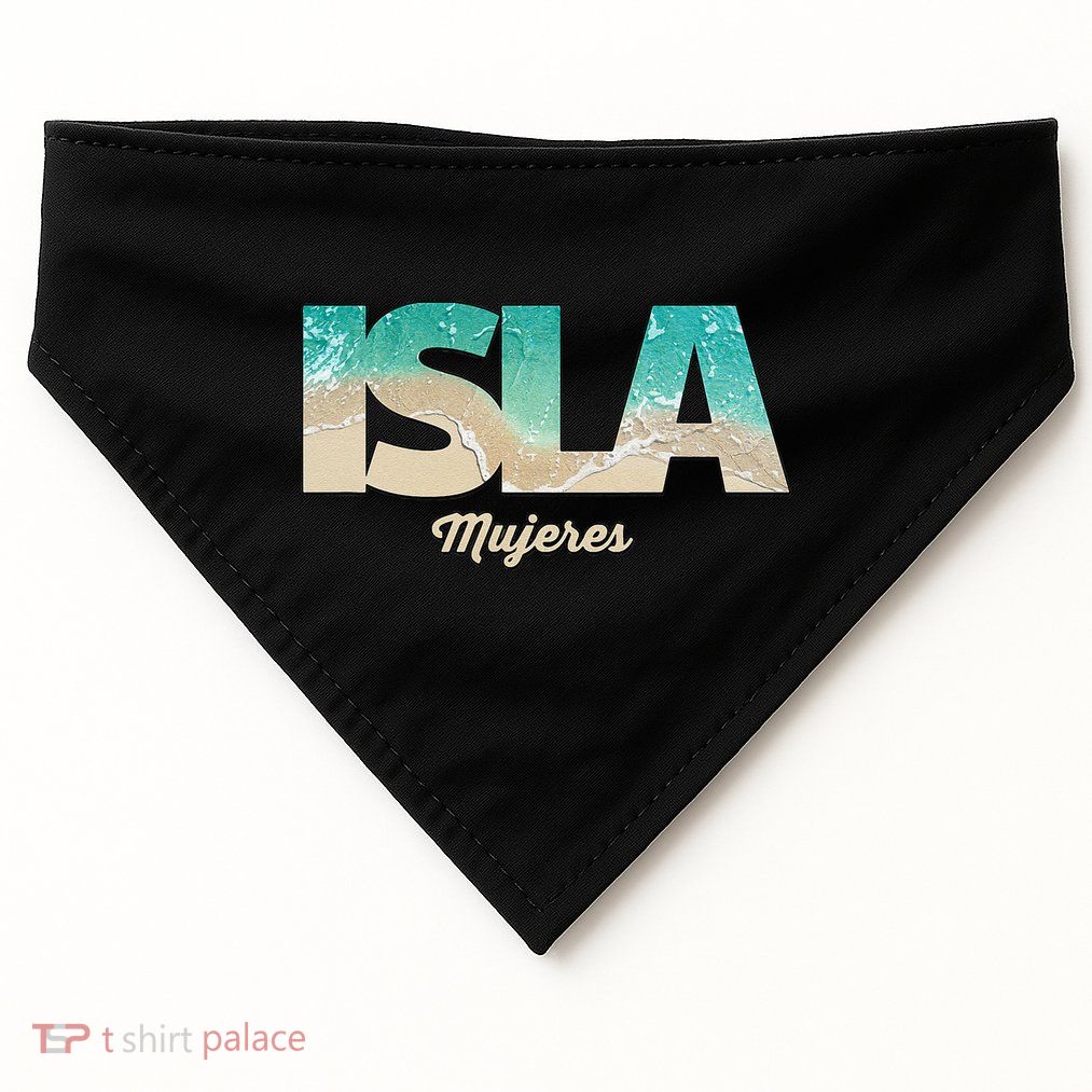 Isla Mujeres Mexico Beach Vibes Beaches USA-Made Doggie Bandana