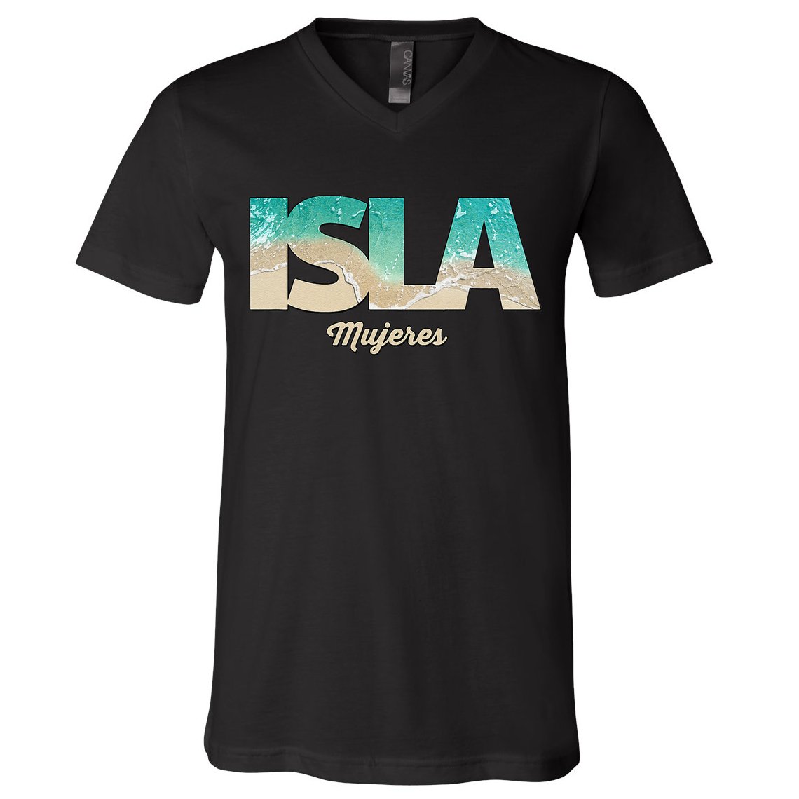 Isla Mujeres Mexico Beach Vibes Beaches V-Neck T-Shirt