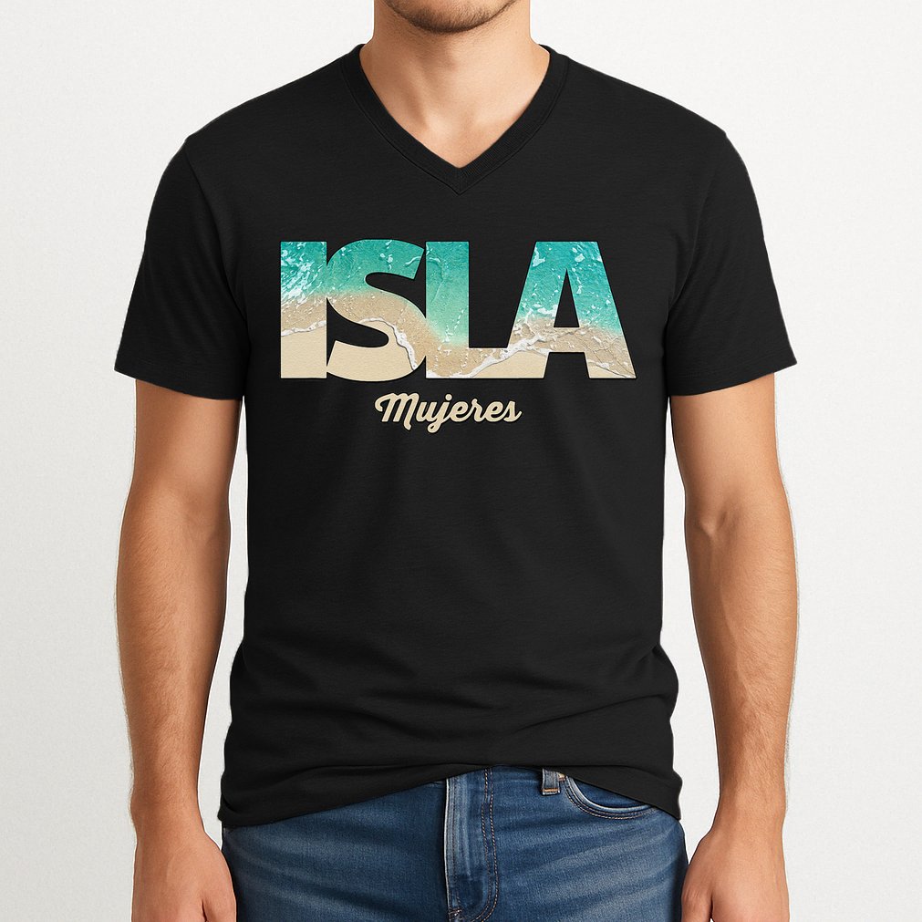 Isla Mujeres Mexico Beach Vibes Beaches V-Neck T-Shirt