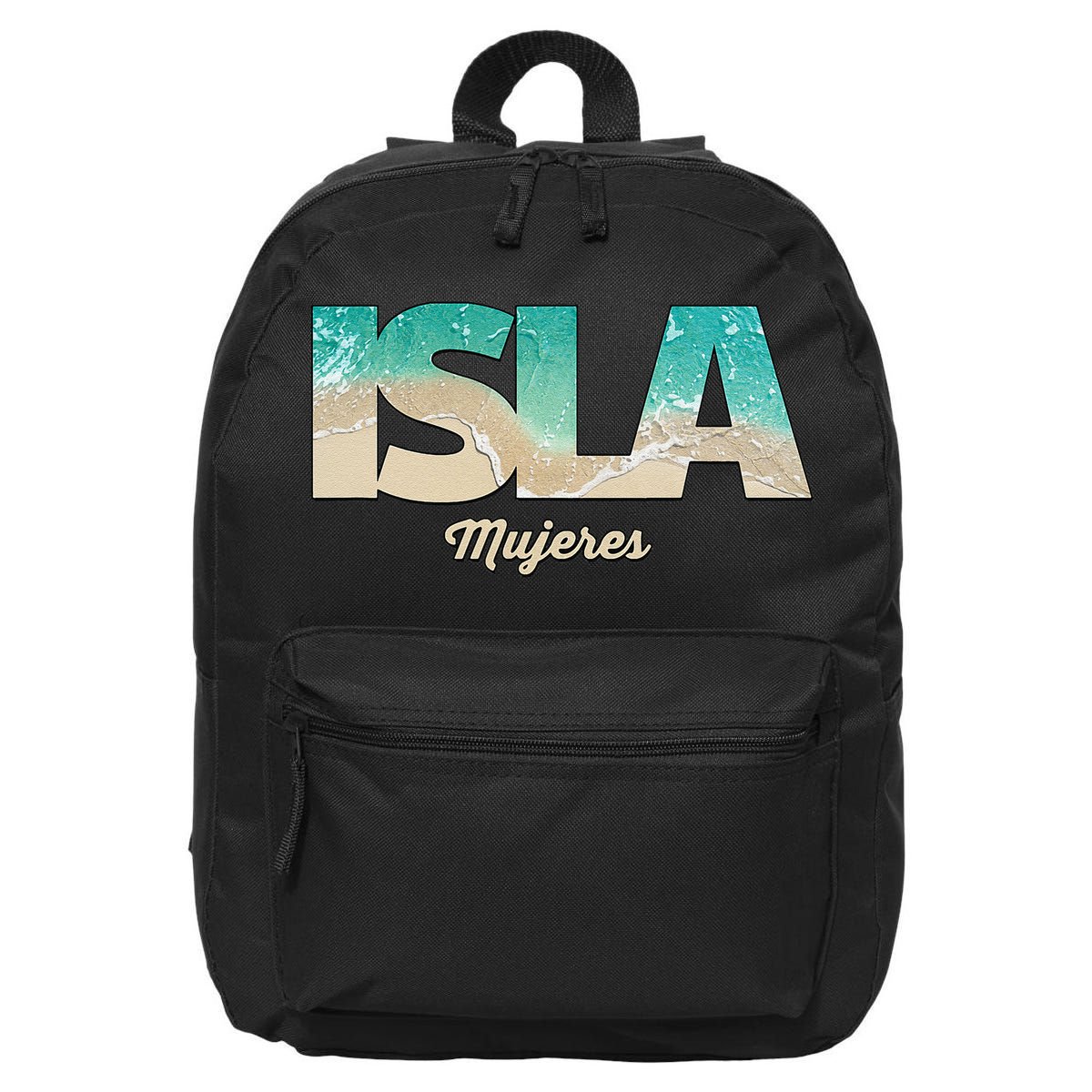 Isla Mujeres Mexico Beach Vibes Beaches 16 in Basic Backpack