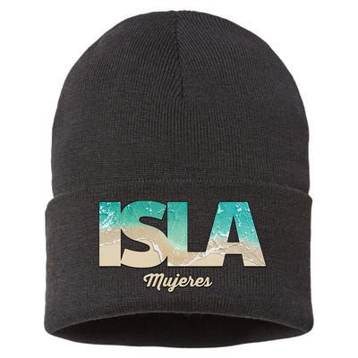 Isla Mujeres Mexico Beach Vibes Beaches Sustainable Knit Beanie