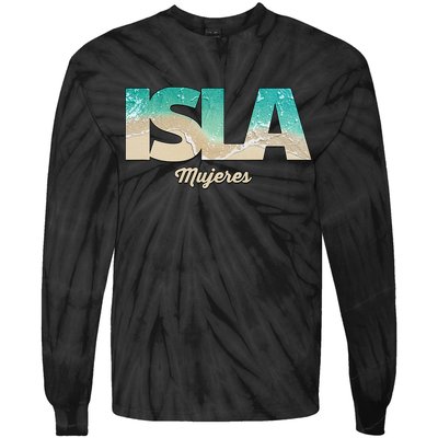 Isla Mujeres Mexico Beach Vibes Beaches Tie-Dye Long Sleeve Shirt