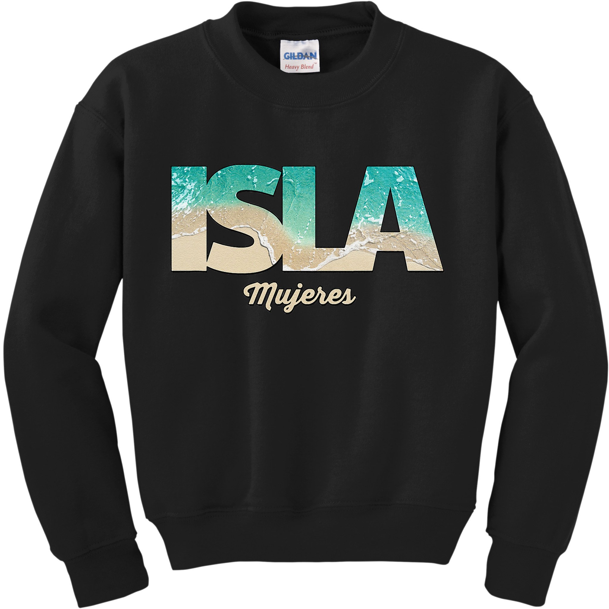 Isla Mujeres Mexico Beach Vibes Beaches Kids Sweatshirt