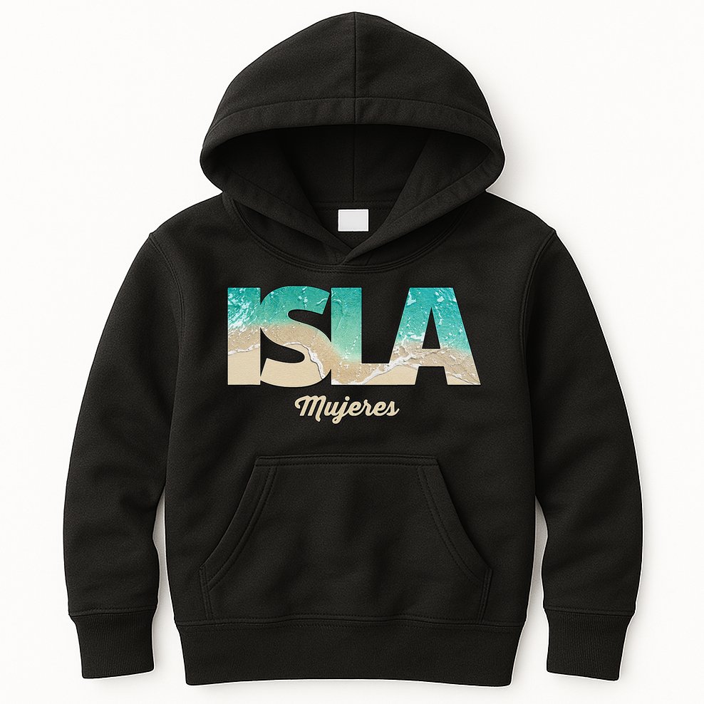 Isla Mujeres Mexico Beach Vibes Beaches Kids Hoodie