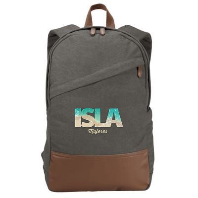 Isla Mujeres Mexico Beach Vibes Beaches Cotton Canvas Backpack
