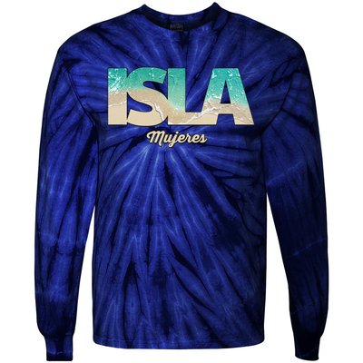 Isla Mujeres Mexico Beach Vibes Beaches Tie-Dye Long Sleeve Shirt