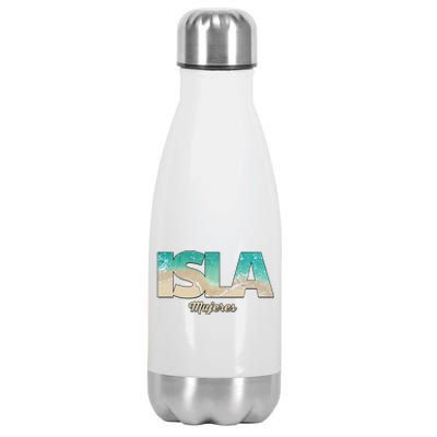 Isla Mujeres Mexico Beach Vibes Beaches Stainless Steel Insulated Water Bottle