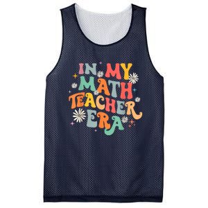 In My Math Teacher Era Retro Back To School Groovy Teacher Mesh Reversible Basketball Jersey Tank