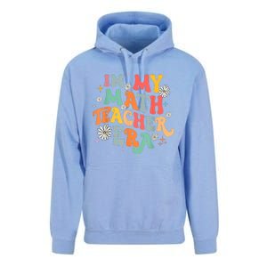 In My Math Teacher Era Retro Back To School Groovy Teacher Unisex Surf Hoodie