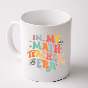 In My Math Teacher Era Retro Back To School Groovy Teacher Coffee Mug