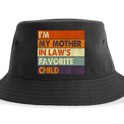 Im My Mother In Laws Favorite Child Family Mothers Day Gift Sustainable Bucket Hat