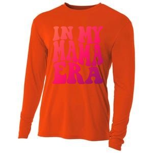 In My Mama Era Lover Groovy Retro Mom Mothers Day Cute Gift Cooling Performance Long Sleeve Crew