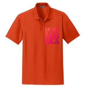 In My Mama Era Lover Groovy Retro Mom Mothers Day Cute Gift Dry Zone Grid Polo