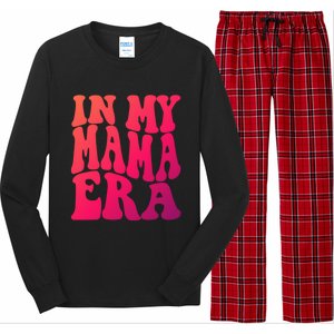 In My Mama Era Lover Groovy Retro Mom Mothers Day Cute Gift Long Sleeve Pajama Set