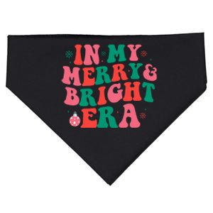 In My Merry And Bright Era Christmas Santa Family Matching USA-Made Doggie Bandana