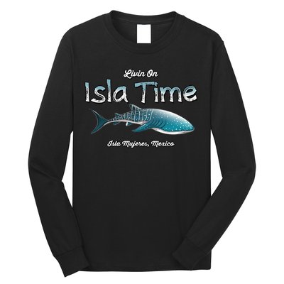 Isla Mujeres Mexico Island Near Cancun Whale Shark Long Sleeve Shirt
